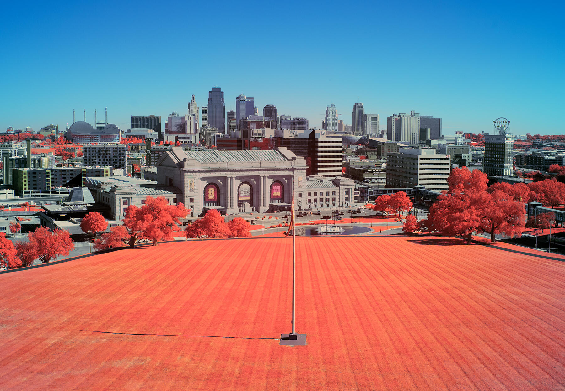 Color infrared photo of Kansas City, USA taken by CK Hicks